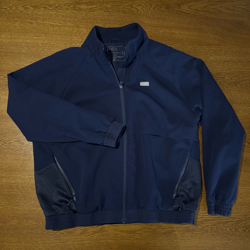 Figs Sydney Scrub Jacket Navy
